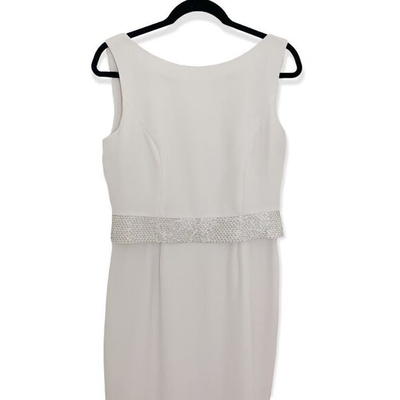 Daymor Couture Cream Sequin Layered Mother of the Bride Dress - Picture 2 of 10